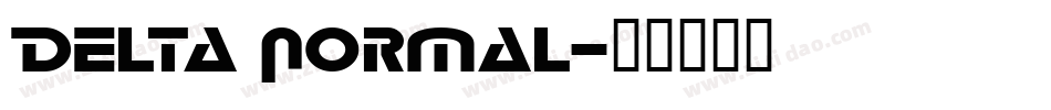 Delta Normal字体转换